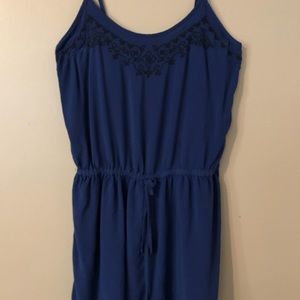 Dark blue shorts romper